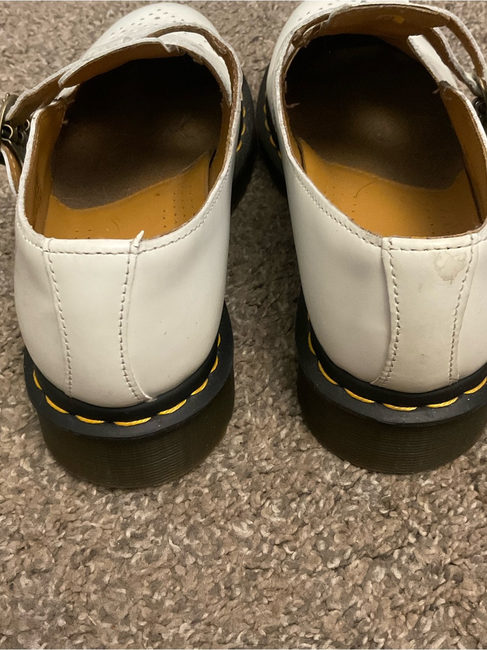 Dr Martens 8065 Mary Jane White 2 Buckle Strap 39 8 - Picture 3 of 9